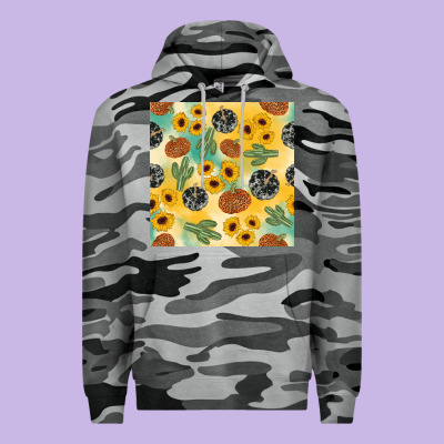 Leopard Pumpkin Cactus Sunflower Seamless Premium Hoodie Designed By Adodesignshop