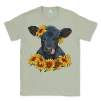 Matcha black angus calf with sunflowers Classic Tee - RanaPortraitStore