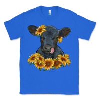 True Royal black angus calf with sunflowers Classic Tee - RanaPortraitStore