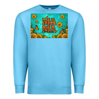 Ocean Blue sunflowers mama skinny metal can holder Premium Sweatshirt - HRA Design Shop