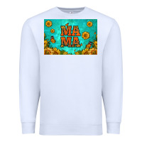 White sunflowers mama skinny metal can holder Premium Sweatshirt - HRA Design Shop
