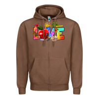 Chestnut love teacher summer Zipper Hoodie - RanaPortraitStore