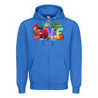 True Royal love teacher summer Zipper Hoodie - RanaPortraitStore