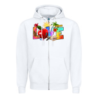 Love Teacher Summer Zipper Hoodie | Teevron