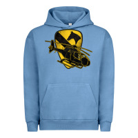 Pigment Pebble Blue 1st cavalry division chopper helicopter air cav Urban Hoodie - Jasminsmagicworld