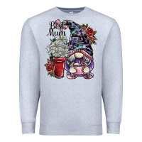 Heather Grey best mum Premium Sweatshirt - SublimationCraftShop