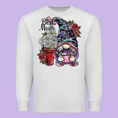 Best Mum Premium Sweatshirt Designed By Sublimationcraftshop