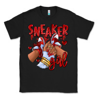 Black red sneaker girl afro woman Classic Tee - RanaPortraitStore