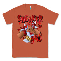 Copper red sneaker girl afro woman Classic Tee - RanaPortraitStore