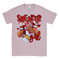 Lilac red sneaker girl afro woman Classic Tee - RanaPortraitStore