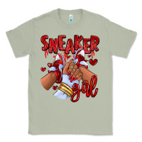 Matcha red sneaker girl afro woman Classic Tee - RanaPortraitStore