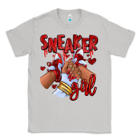 Moon Dust red sneaker girl afro woman Classic Tee - RanaPortraitStore