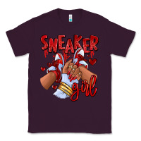 Plum red sneaker girl afro woman Classic Tee - RanaPortraitStore