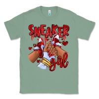 Sage red sneaker girl afro woman Classic Tee - RanaPortraitStore