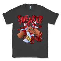 Smoke red sneaker girl afro woman Classic Tee - RanaPortraitStore
