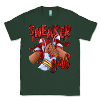 Sports Green red sneaker girl afro woman Classic Tee - RanaPortraitStore