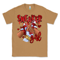 Toasted Coconut red sneaker girl afro woman Classic Tee - RanaPortraitStore