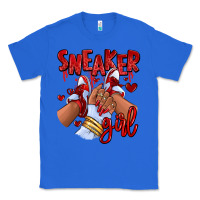 True Royal red sneaker girl afro woman Classic Tee - RanaPortraitStore