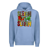 Colony Blue sleigh girl sleigh Premium Hoodie - AdoDesignShop