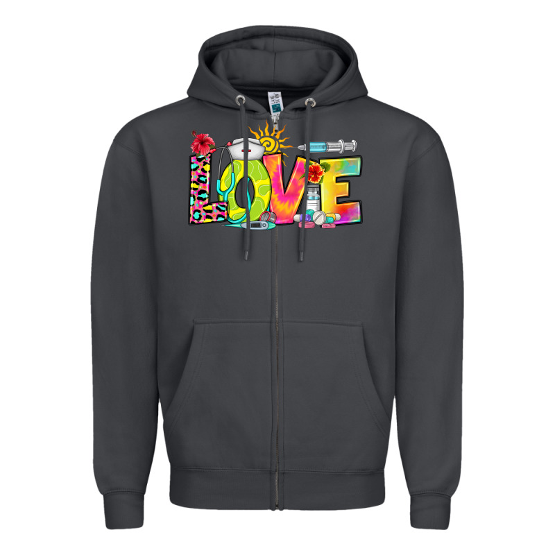 Love Nurse Summer Zipper Hoodie by RanaPortraitStore | Teevron