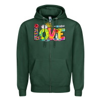 Sports Green love nurse summer Zipper Hoodie - RanaPortraitStore
