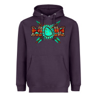 Plum aztec mom Heavyweight Hoodie - Zillion Design Studio