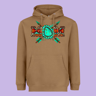 Aztec Mom Heavyweight Hoodie Designed By Zillion Design Studio