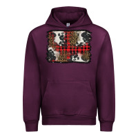 Mauve Wine Christmas red plaid background Urban Hoodie - BarkalooDesign