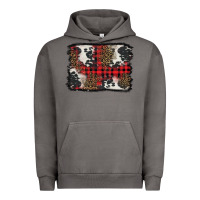 Pigment Tornado Christmas red plaid background Urban Hoodie - BarkalooDesign