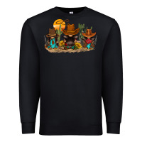Black western gnomies Premium Sweatshirt - FaDigitalArtStudio
