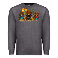 Charcoal Heather western gnomies Premium Sweatshirt - FaDigitalArtStudio