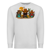 Dove Grey western gnomies Premium Sweatshirt - FaDigitalArtStudio