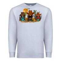 Heather Grey western gnomies Premium Sweatshirt - FaDigitalArtStudio