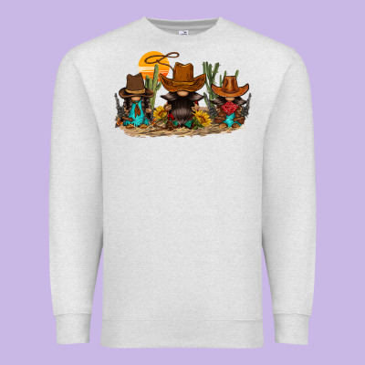 Western Gnomies Premium Sweatshirt Designed By Fadigitalartstudio