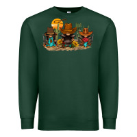 Sports Green western gnomies Premium Sweatshirt - FaDigitalArtStudio