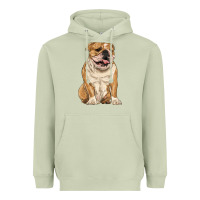 Matcha english bulldog Heavyweight Hoodie - RanaPortraitStore
