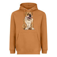 Meerkat english bulldog Heavyweight Hoodie - RanaPortraitStore