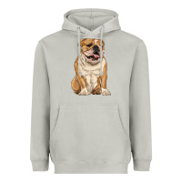 Moon Dust english bulldog Heavyweight Hoodie - RanaPortraitStore