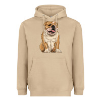 Mushroom english bulldog Heavyweight Hoodie - RanaPortraitStore