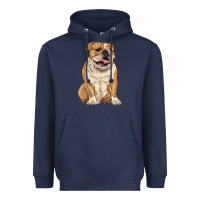 English Bulldog Heavyweight Hoodie | Teevron