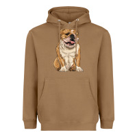 Toasted Coconut english bulldog Heavyweight Hoodie - RanaPortraitStore