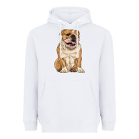 White english bulldog Heavyweight Hoodie - RanaPortraitStore