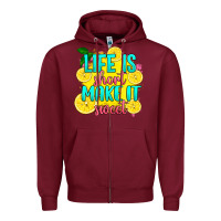 Burgundy life is  make it sweet Zipper Hoodie - RanaPortraitStore