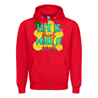 Red life is  make it sweet Zipper Hoodie - RanaPortraitStore