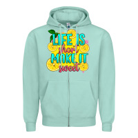 Seafoam life is  make it sweet Zipper Hoodie - RanaPortraitStore