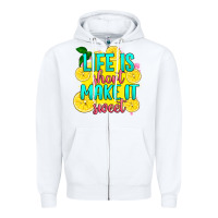 White life is  make it sweet Zipper Hoodie - RanaPortraitStore