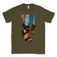 Army Green black heels black fashion girl Classic Tee - RanaPortraitStore