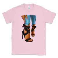 Bubblegum Pink black heels black fashion girl Classic Tee - RanaPortraitStore
