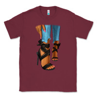 Burgundy black heels black fashion girl Classic Tee - RanaPortraitStore
