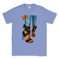 Colony Blue black heels black fashion girl Classic Tee - RanaPortraitStore